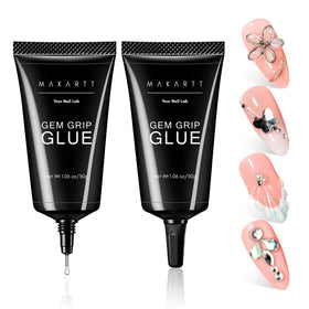 Makartt Nail Gem Glue 60g front view with precision applicator