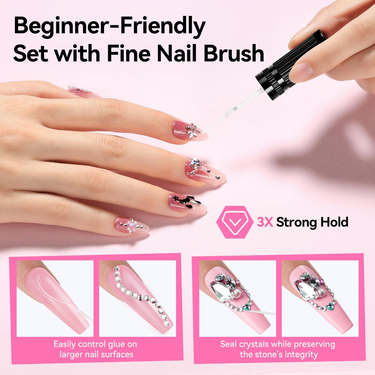 Makartt Nail Rhinestone Glue packaging