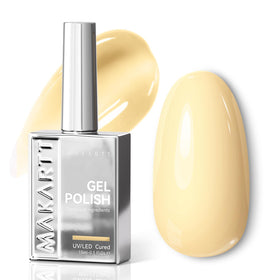 Makartt Pastel Yellow Gel Nail Polish 15ML front view