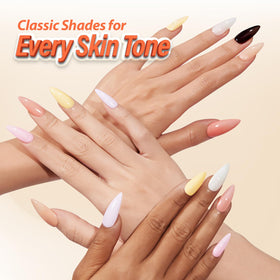 Makartt Pastel Yellow Gel Nail Polish with nail art accessories