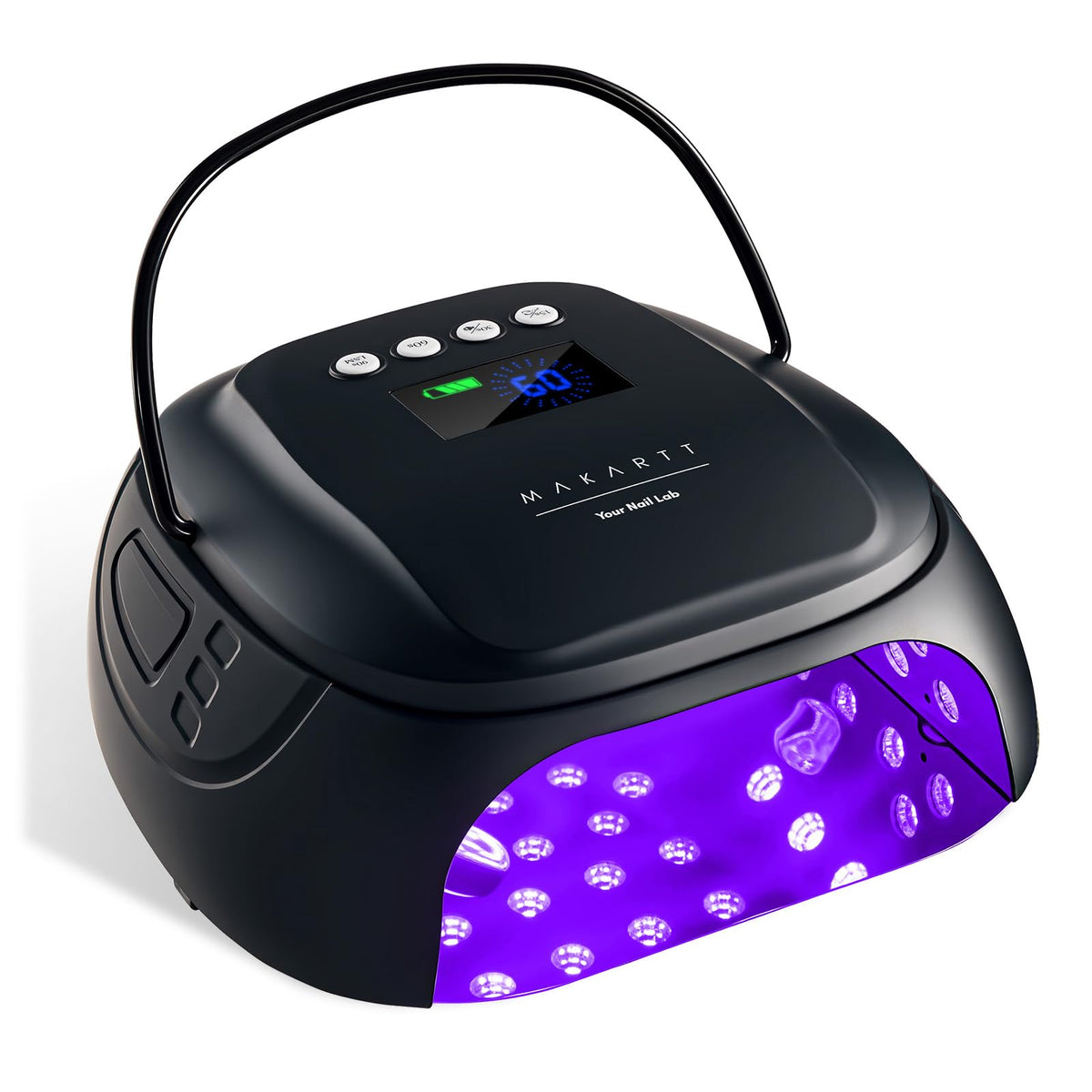 Makartt Professional UV Nail Light front view with touchscreen display