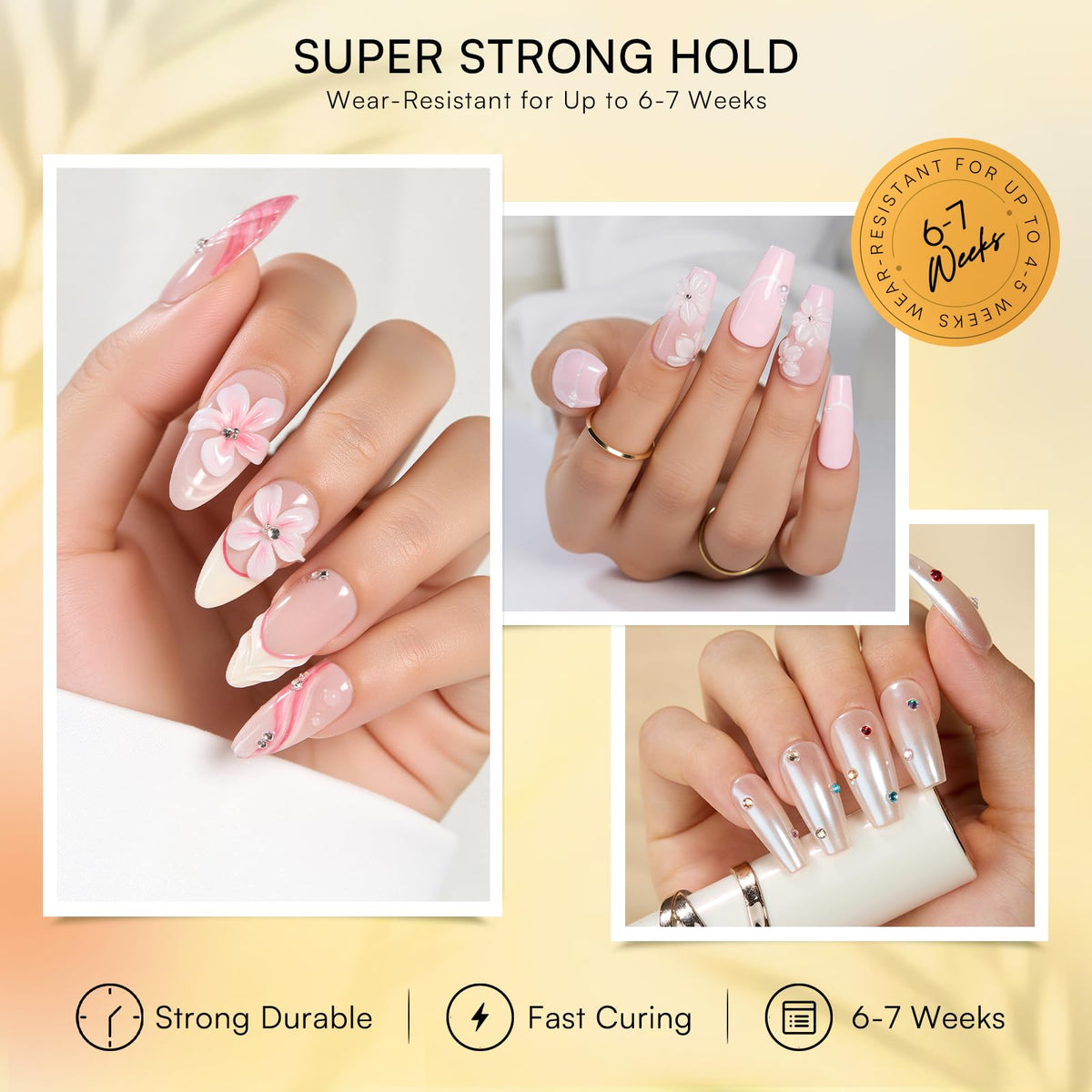 Makartt Rhinestone Glue Gel Set 60g back view