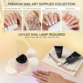 Makartt Rhinestone Glue Gel Set on a nail art table