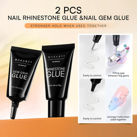 Makartt Rhinestone Glue Gel Set with application tools