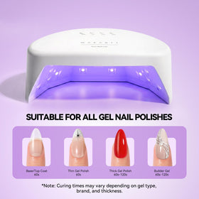 Makartt UV lamp in use during gel manicure