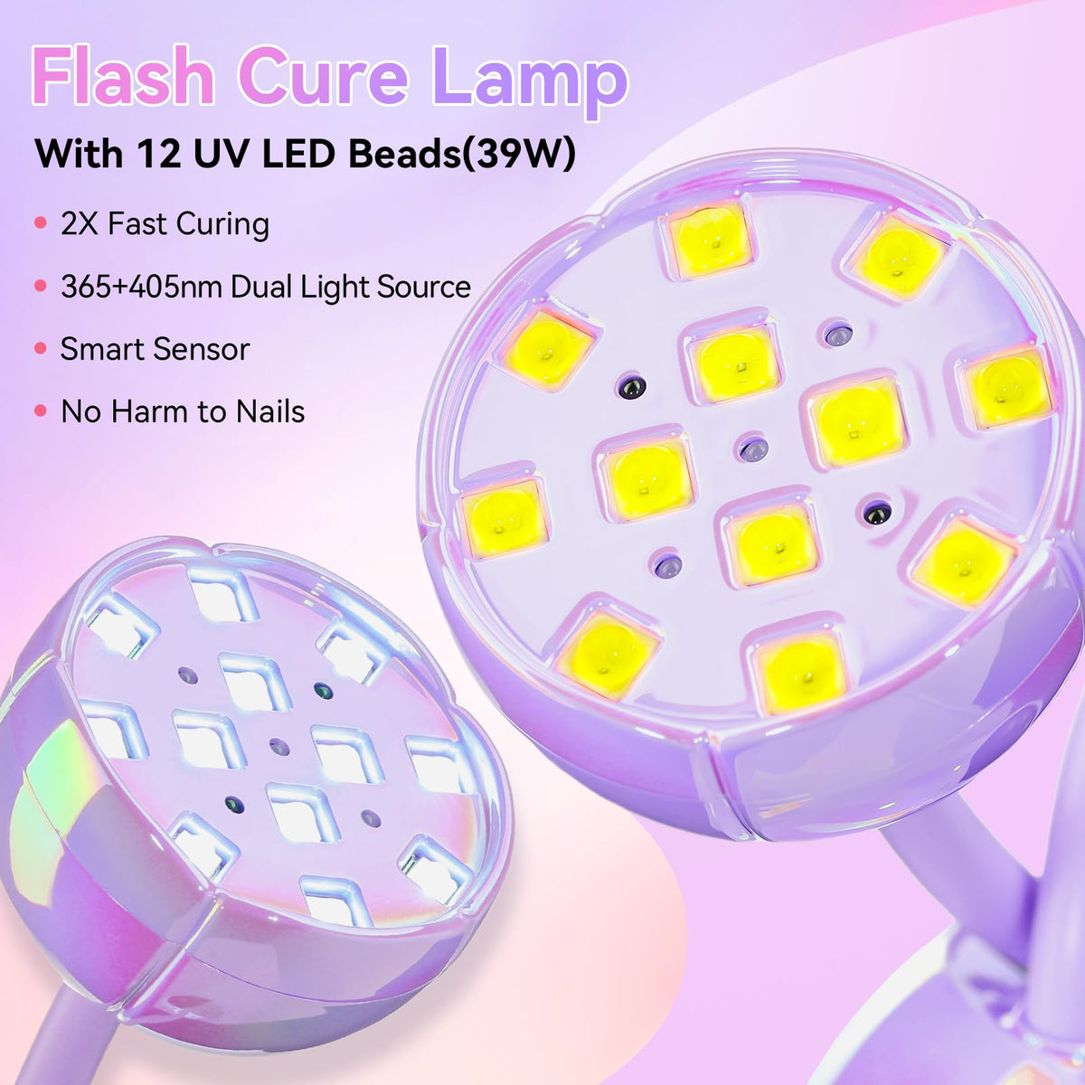 Makartt UV Nail Lamp displaying timer settings