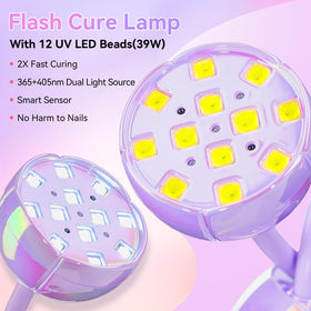 Makartt UV Nail Lamp displaying timer settings
