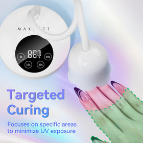 Makartt UV Nail Lamp flexible gooseneck positioning
