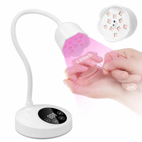 Makartt UV Nail Lamp front view with gooseneck design