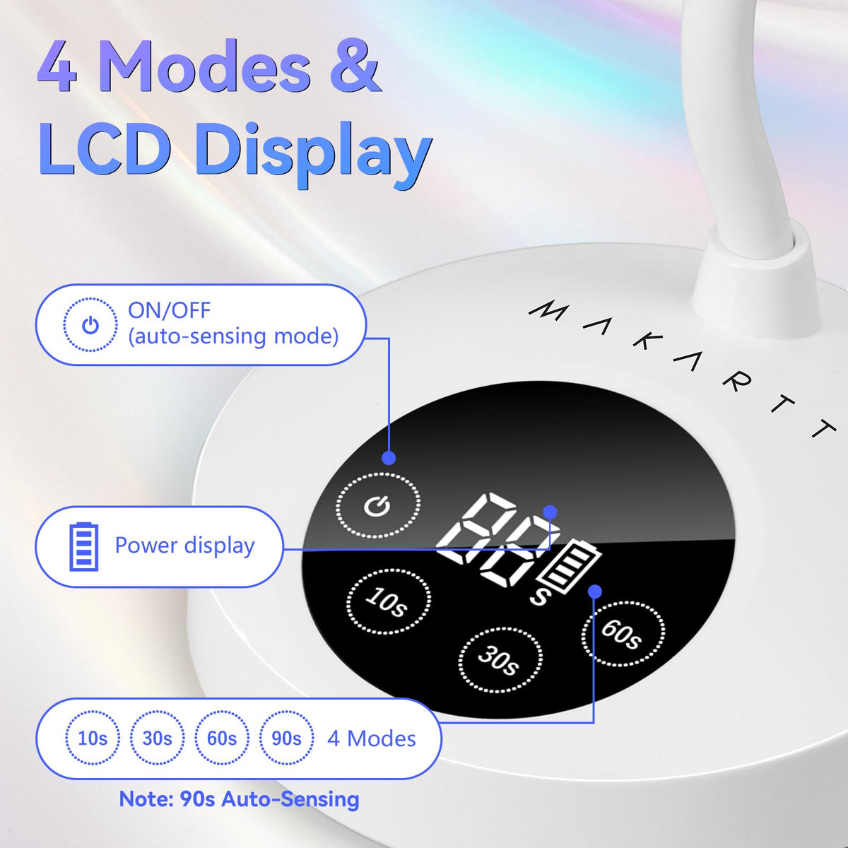 Makartt UV Nail Lamp in use for gel nails
