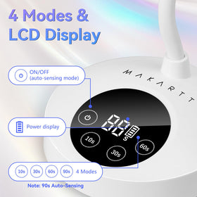 Makartt UV Nail Lamp in use for gel nails