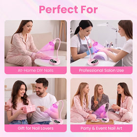 Makartt UV Nail Lamp showing adjustable gooseneck feature