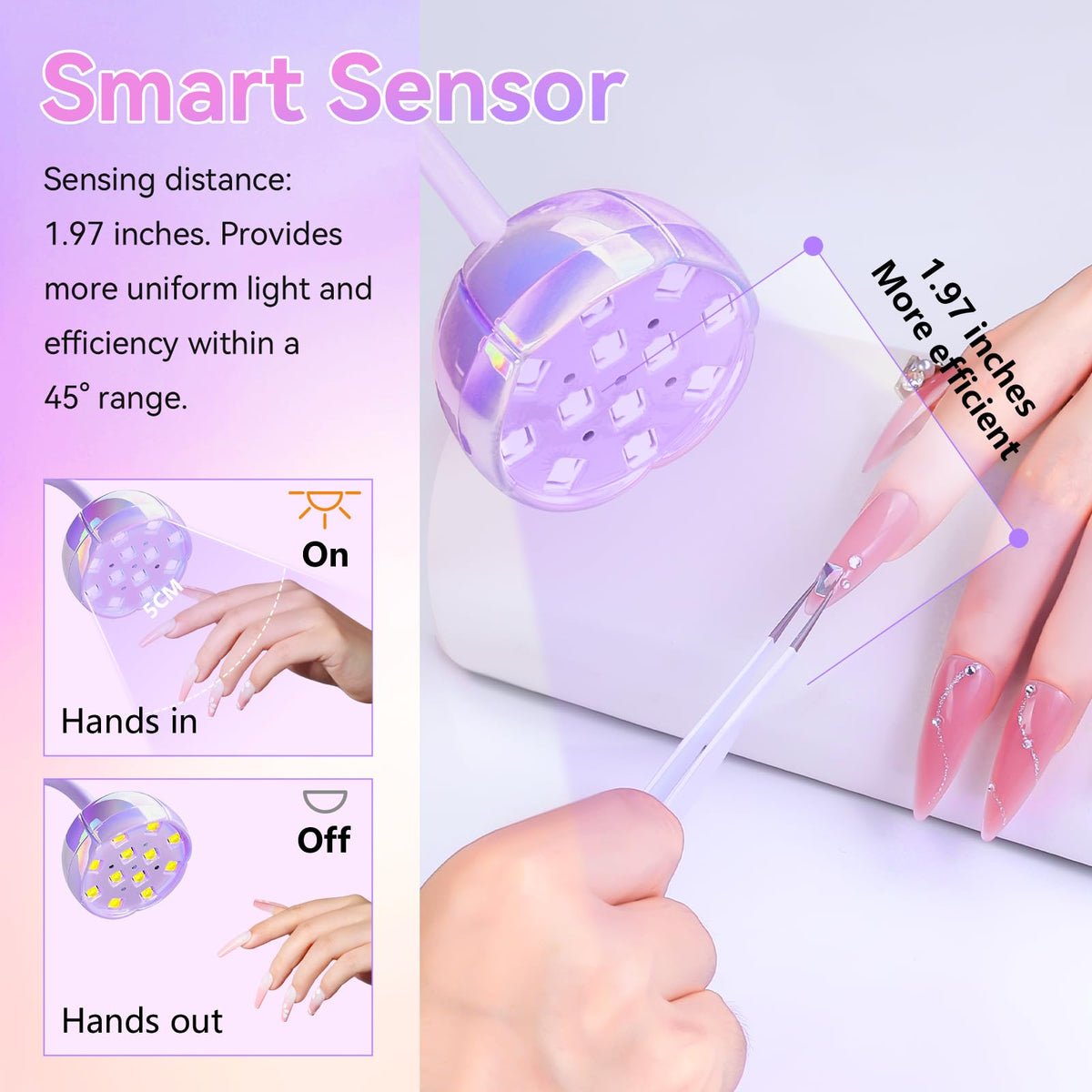 Makartt UV Nail Lamp side view