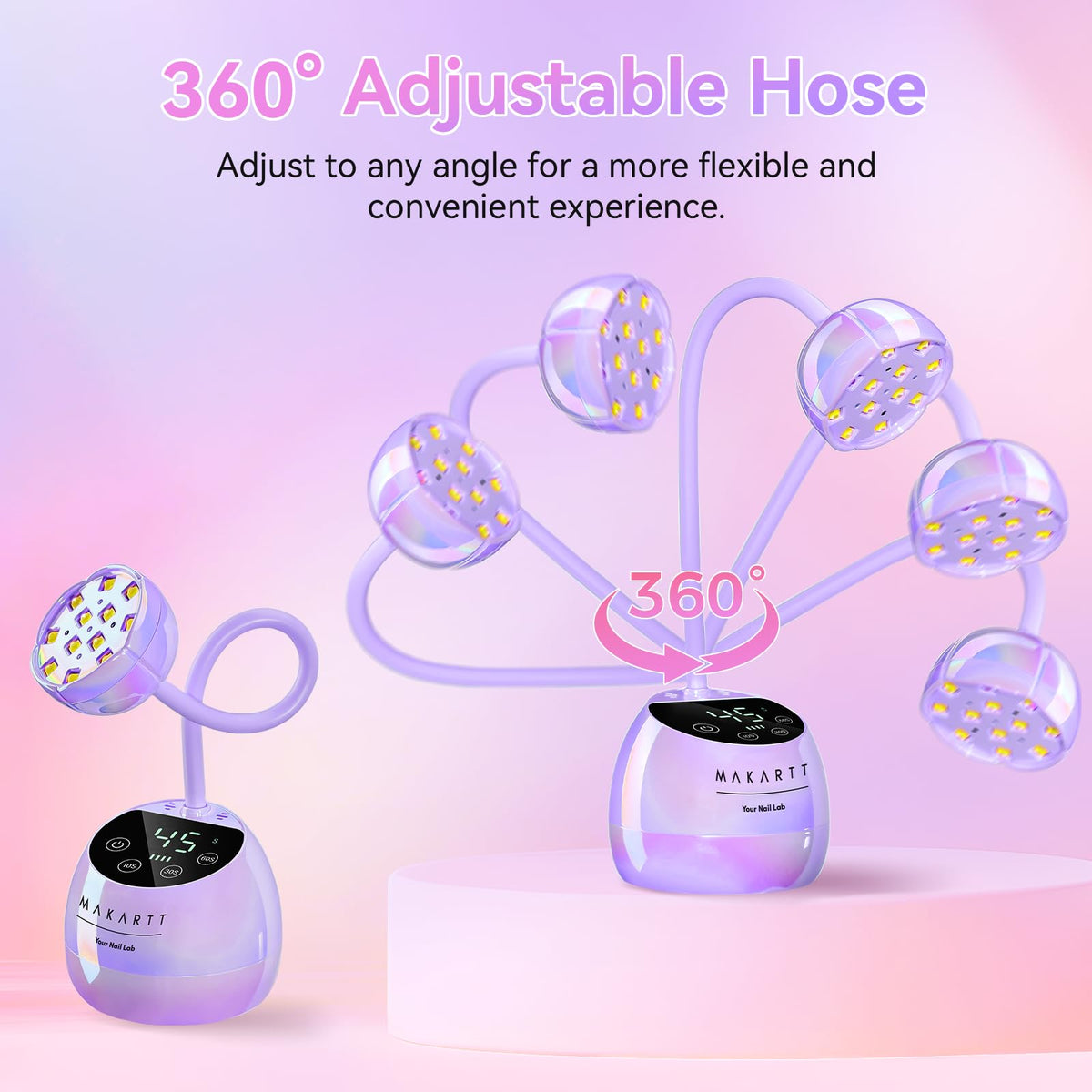 Makartt UV Nail Lamp with charging cable