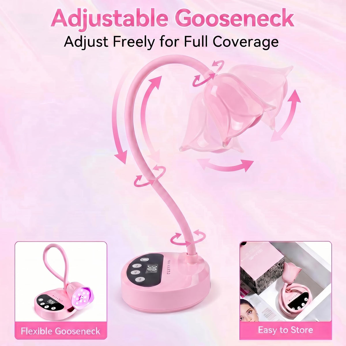 Makartt UV Nail Lamp with charging cable