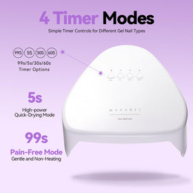 Makartt UV nail lamp with gel polish application