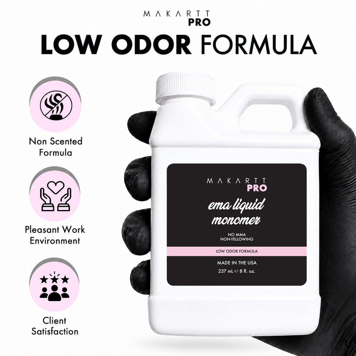 MakarttPro Low Odor Monomer Acrylic Liquid pouring into a dish