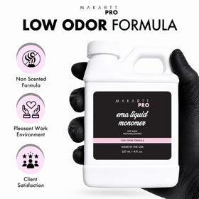 MakarttPro Low Odor Monomer Acrylic Liquid pouring into a dish