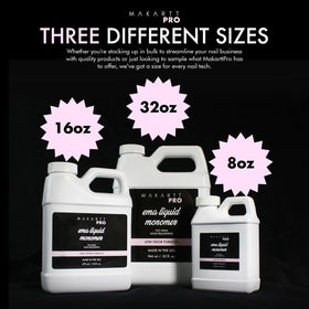 MakarttPro Low Odor Monomer Acrylic Liquid with acrylic nails