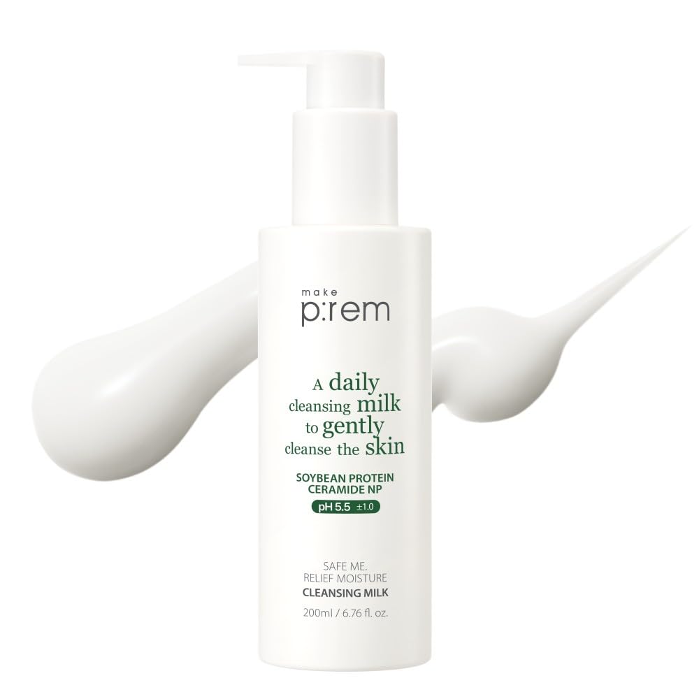 MAKEP:REM Safe Me Relief Moisture Cleansing Milk 200mL front view