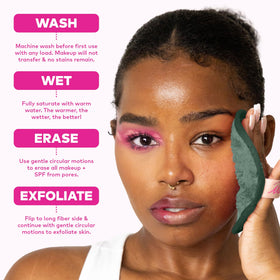 MakeUp Eraser 7-Day Set displayed with skincare products