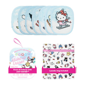 MakeUp Eraser 7-Day Set featuring Hello Kitty skiing design