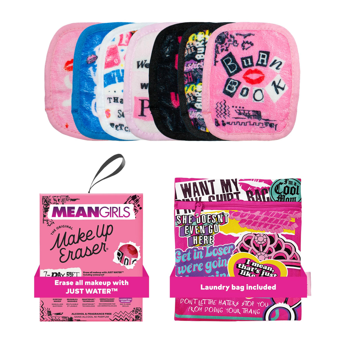 MakeUp Eraser 7-Day Set front view with all cloths displayed