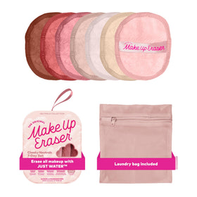 MakeUp Eraser 7-Day Set front view with assorted cloths