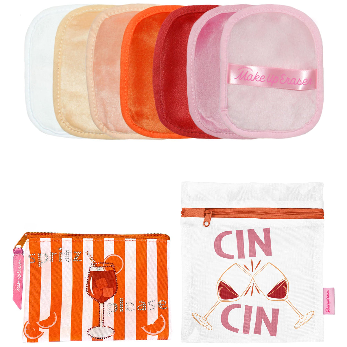 MakeUp Eraser 7-Day Set front view with cloths displayed