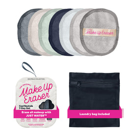 MakeUp Eraser 7-Day Set front view with various cloths