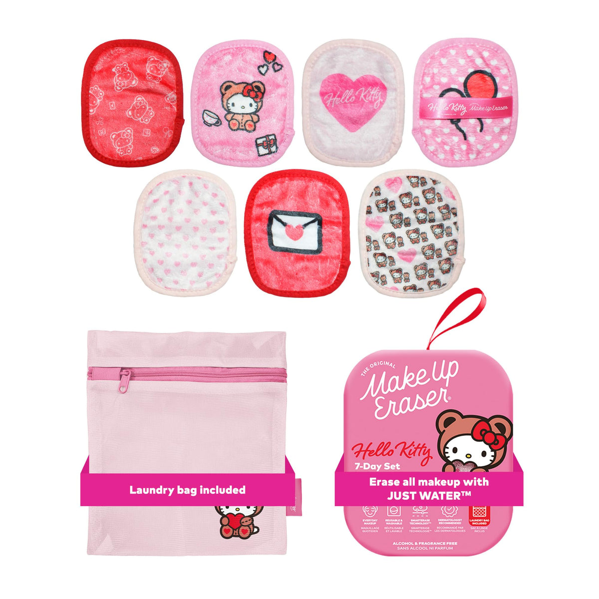 MakeUp Eraser 7-Day Set Hello Kitty front view