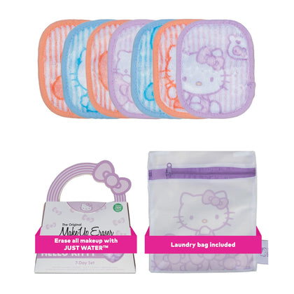 MakeUp Eraser 7-Day Set Hello Kitty Pastel front view