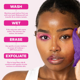MakeUp Eraser 7-Day Set Queen Purple close-up of texture