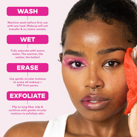 MakeUp Eraser 7-Day Set with water bottle for makeup removal