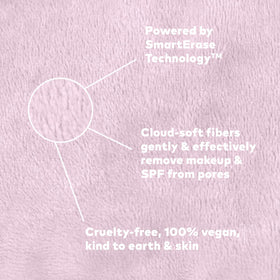MakeUp Eraser cloth being used to remove makeup from a face