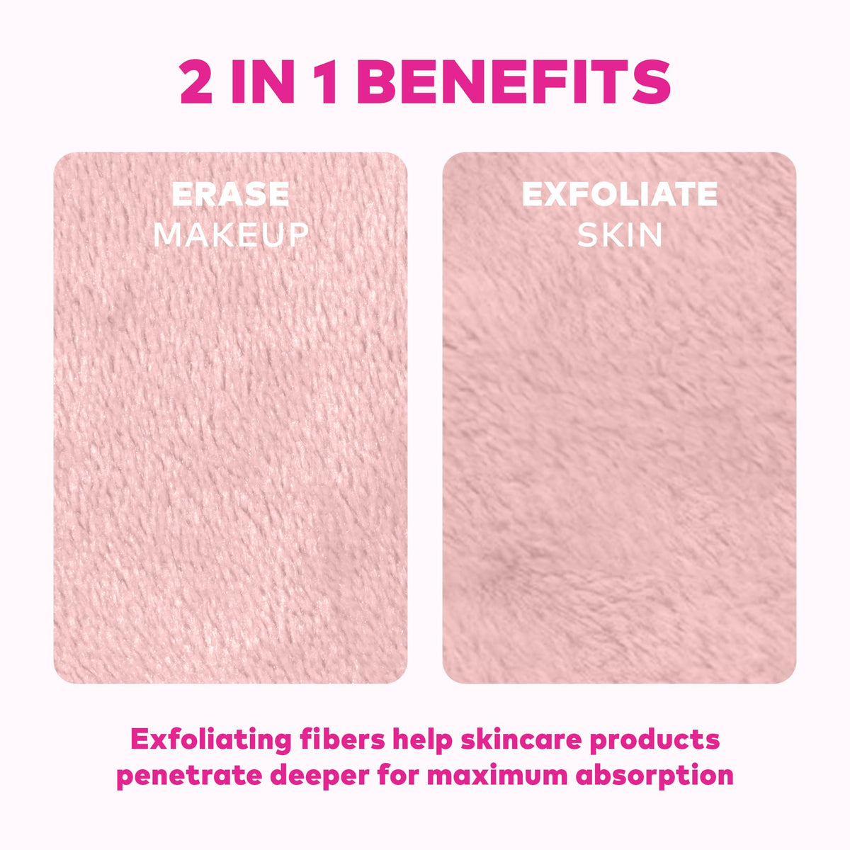 MakeUp Eraser cloth in use for removing waterproof mascara