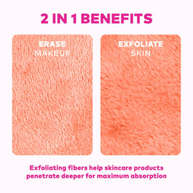 MakeUp Eraser cloth showing exfoliating side