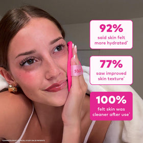 MakeUp Eraser cloths displayed on a bathroom counter