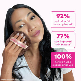 MakeUp Eraser cloths in neutral colours laid out