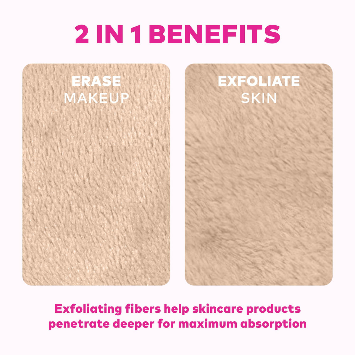 MakeUp Eraser cloths in various colours