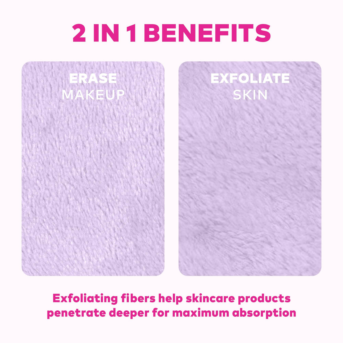 MakeUp Eraser cloths in various pastel colours