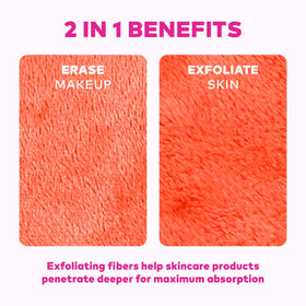 MakeUp Eraser cloths laid out on a bathroom counter