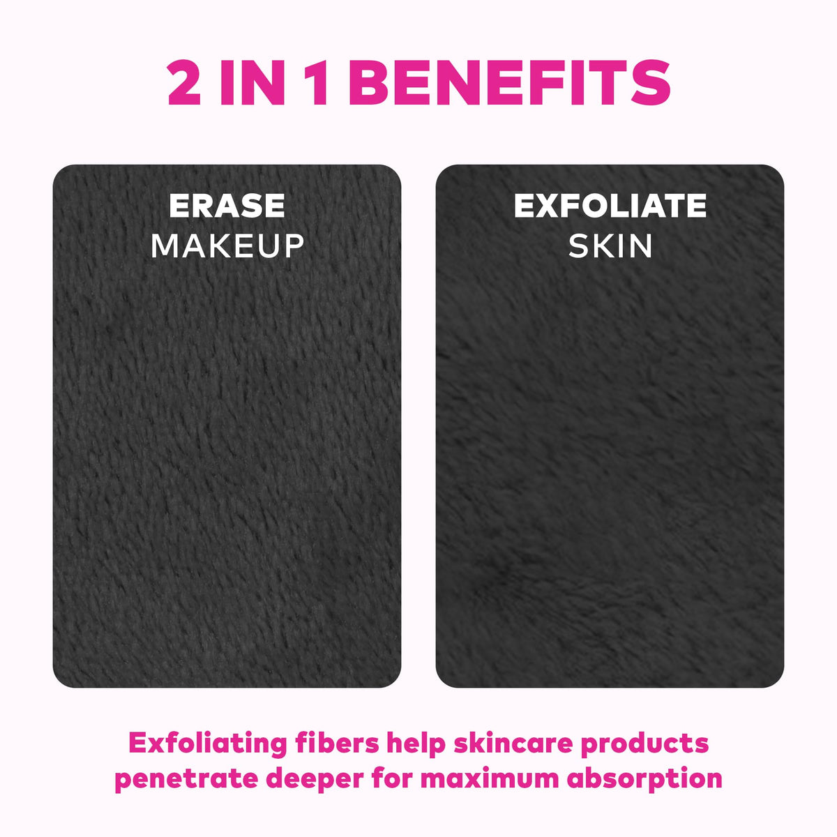 MakeUp Eraser cloths laid out on a flat surface