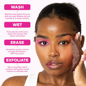 MakeUp Eraser cloths showing gentle texture