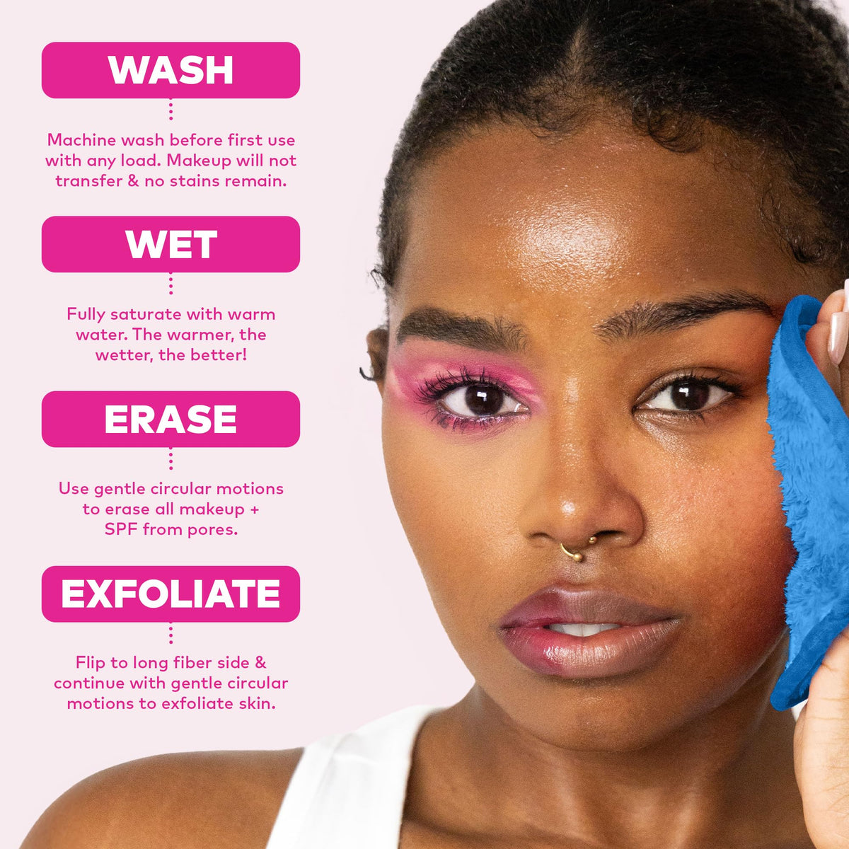 MakeUp Eraser PRO Berry Blue displayed with other beauty products