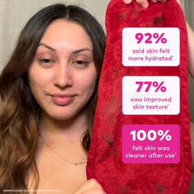 MakeUp Eraser PRO in use removing makeup