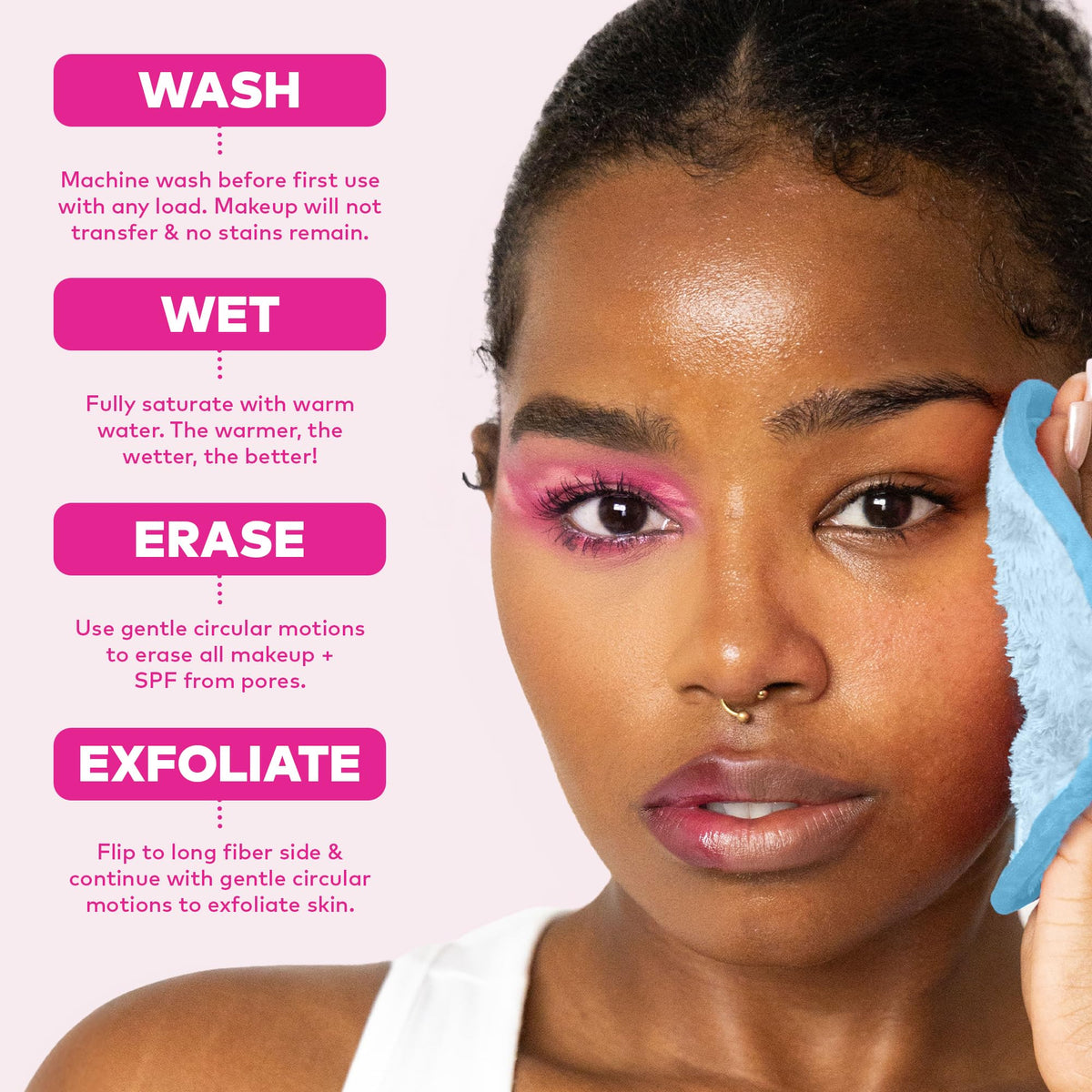 MakeUp Eraser PRO machine washing instructions