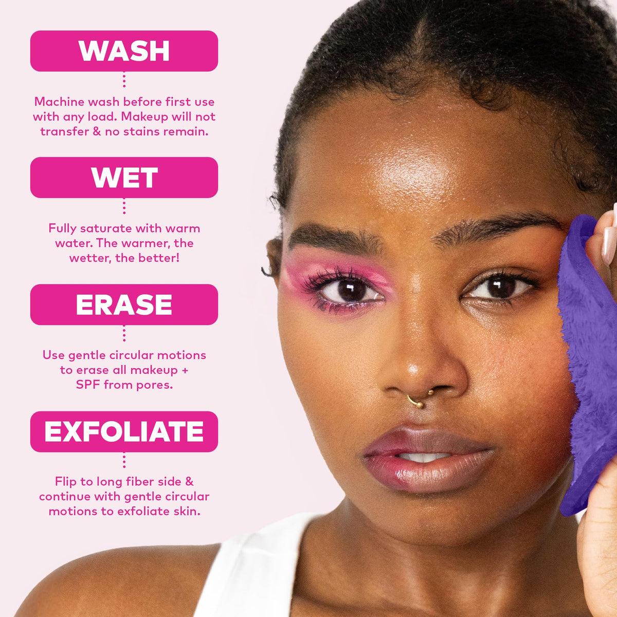 MakeUp Eraser PRO with makeup products