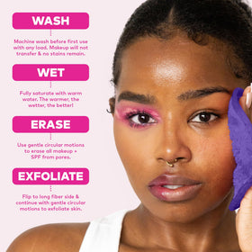 MakeUp Eraser PRO with makeup products
