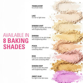 Makeup Revolution Loose Baking Powder Banana being applied